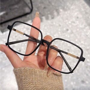 Stylish Black Square Frame Glasses